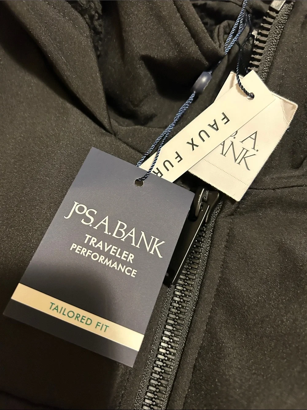 Jos. A. Bank Black Hooded Field Jacket